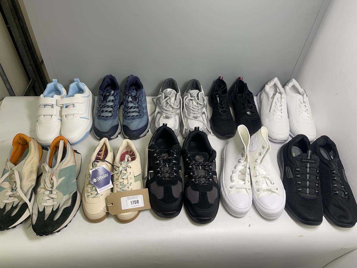 Lot 10x Pairs of trainers to include Converse,...