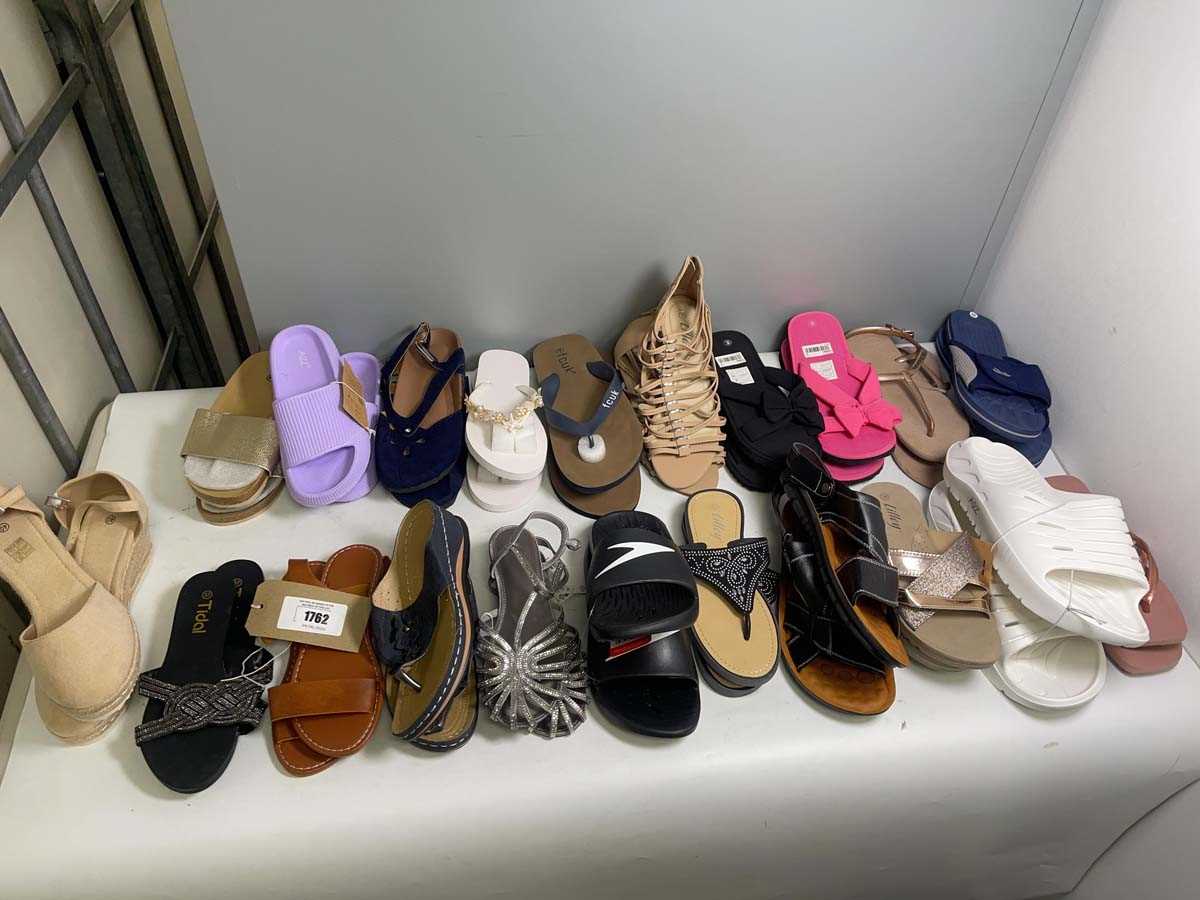 Lot 21x Pairs of sandals to include Lilley, Zara,...