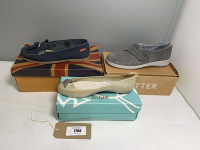 Lot 3x Boxed pairs of shoes to include Hotter UK9,...