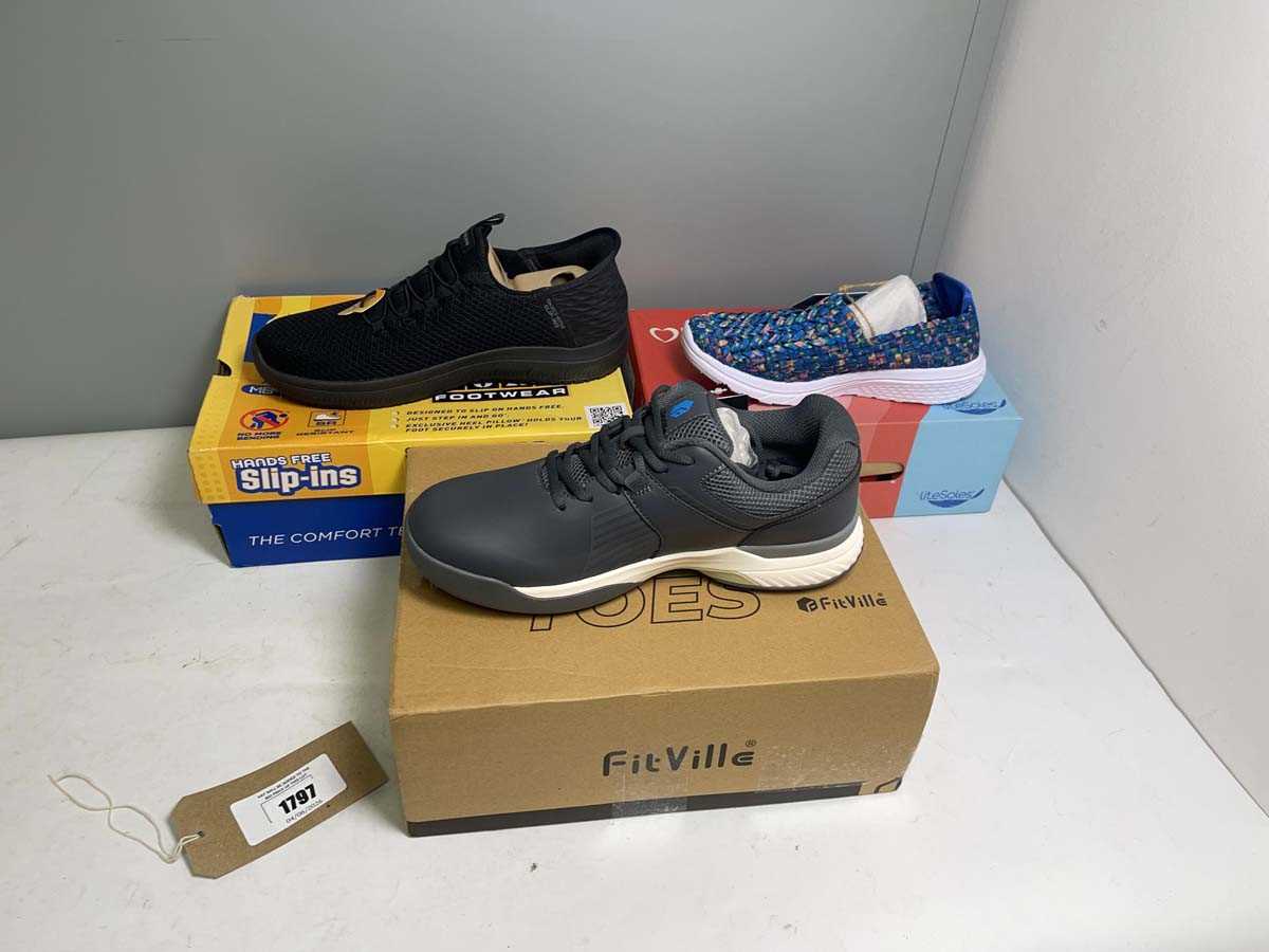 Lot 3x boxed pairs of trainers to include...