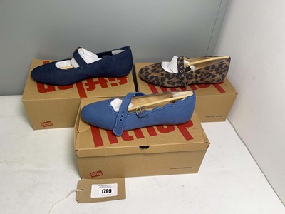 Lot 3x Boxed pairs of Fitflop shoes sizes UK8 & UK9