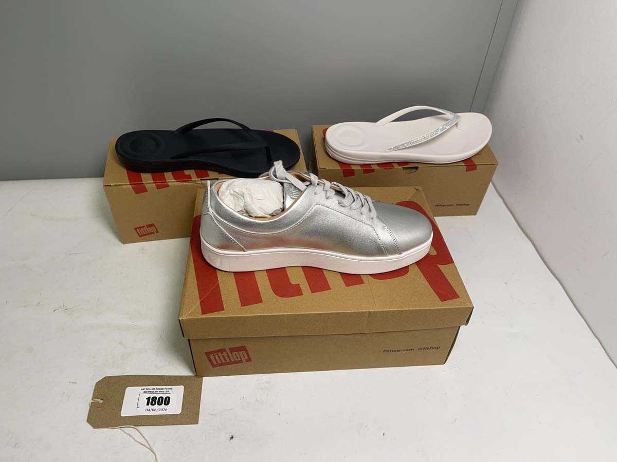 Lot 3x Boxed pairs of Fitflop shoes sizes UK6, UK6....