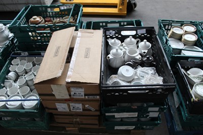 Lot 29 - 3 stacking crates and 4 boxes containing...