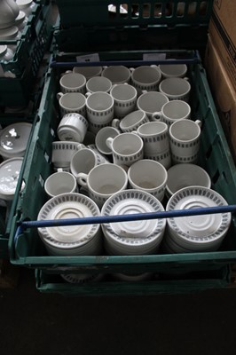 Lot 30 - 2 stacking crates containing Steelite mugs...