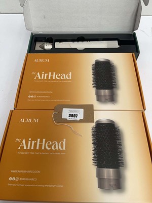 Lot 3342 - Aurum heated hair brush and 2 sets of Aurum...