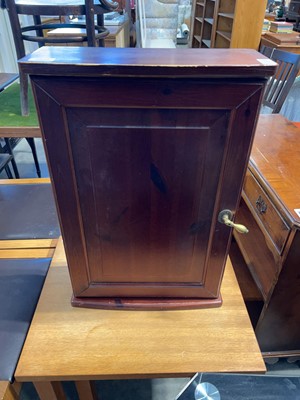 Lot 1413 - Wooden hanging single door medicine cabinet