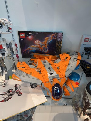 Lot 1012 - Part built Lego Marvel The Guardians' Ship...