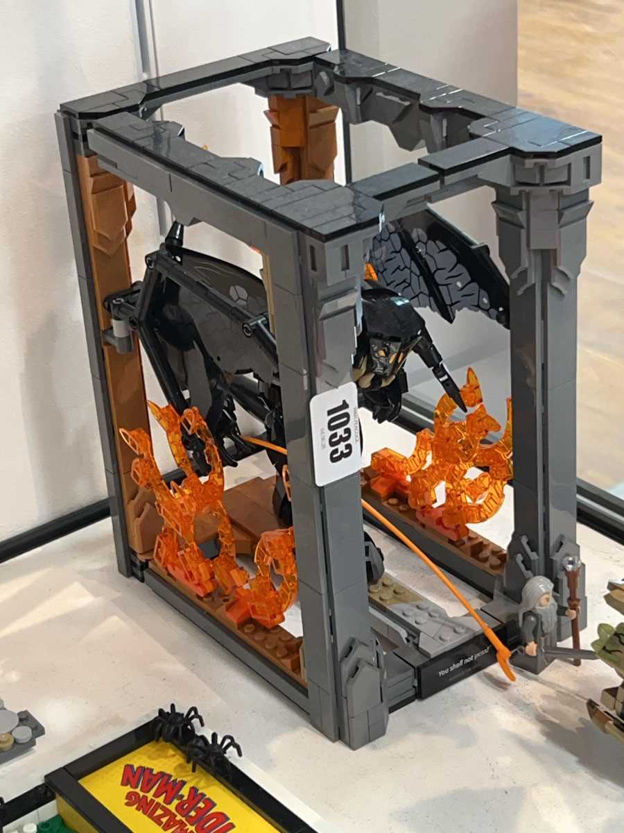Lot 1033 - Lego Icons The Lord of the Rings Balrog book...