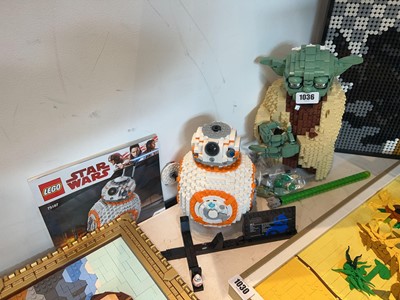 Lot 1036 - Lego Star Wars Yoda figure with lightsaber...