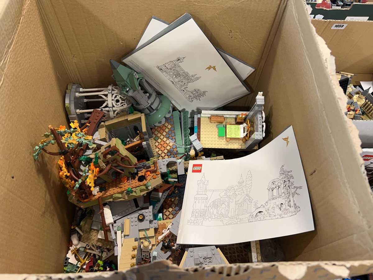 Lot 1056 - Box containing Lego from The Lord of the Rings...