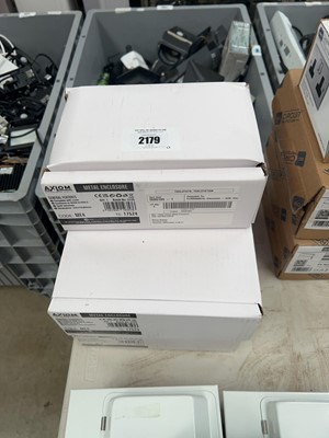 Lot 2179 - 5 Axiom metal enclosures